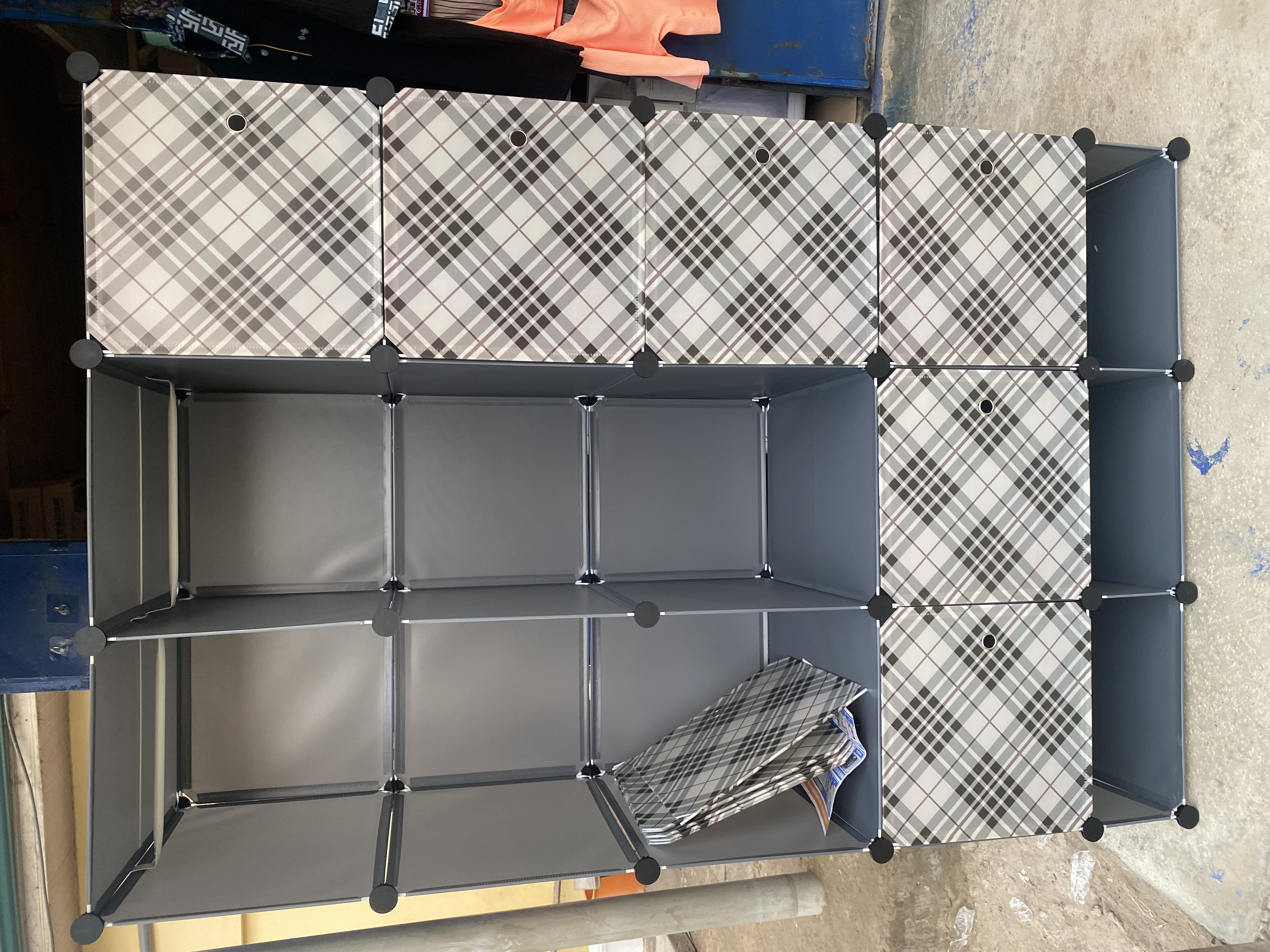 12 Cubes Plastic Wardrobe Home 